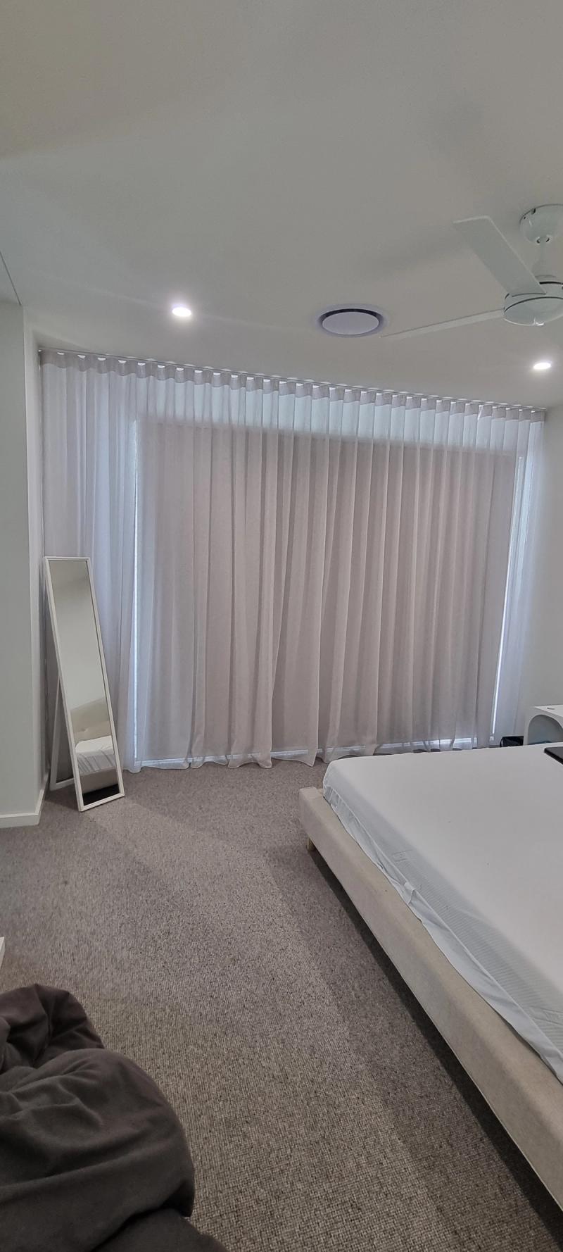 Motorised curtain installation Bedroom Suite