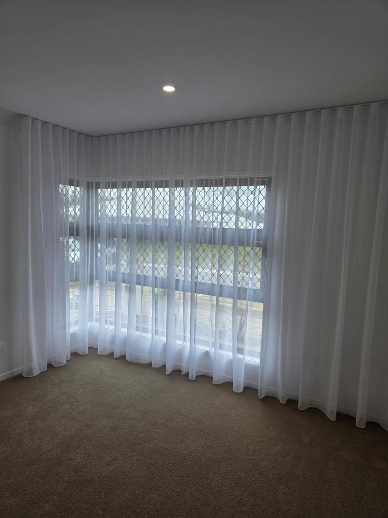 Curtain fabric samples showing texture and colour range