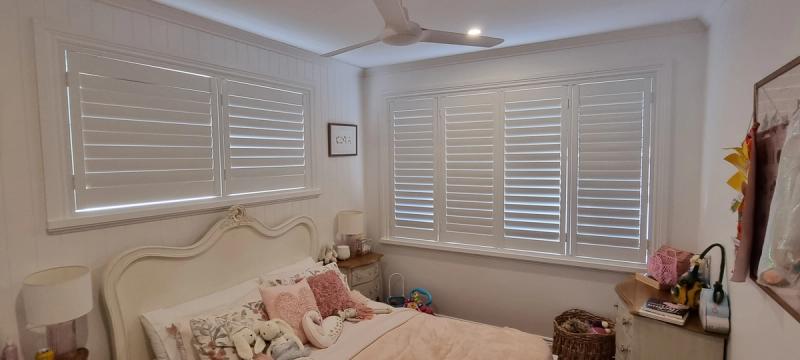 PVC shutter installation Bedroom Shutters