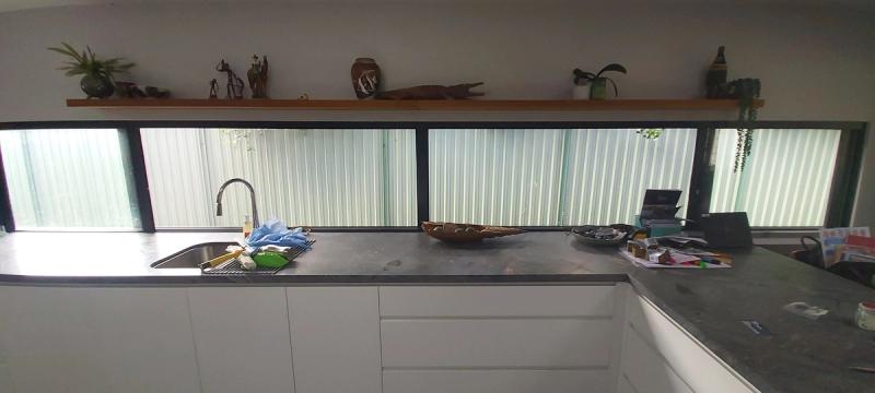 Fall prevention screen installation Kitchen fixed Basix Barrier screen