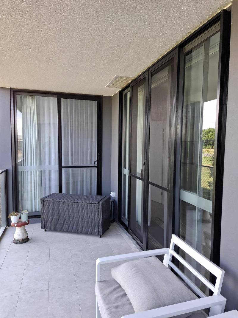 Insect door screen installation Flydoors - single sliding fly door and centre opening fly doors to suite centre opening glass door