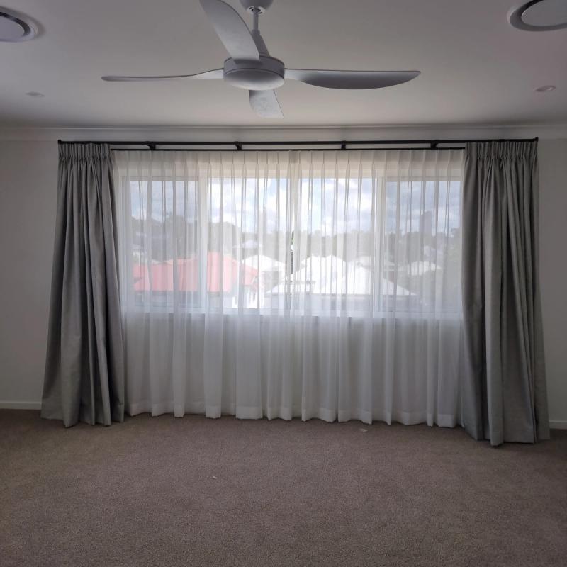 Pleated curtain installation Pinch Pleat Curtain