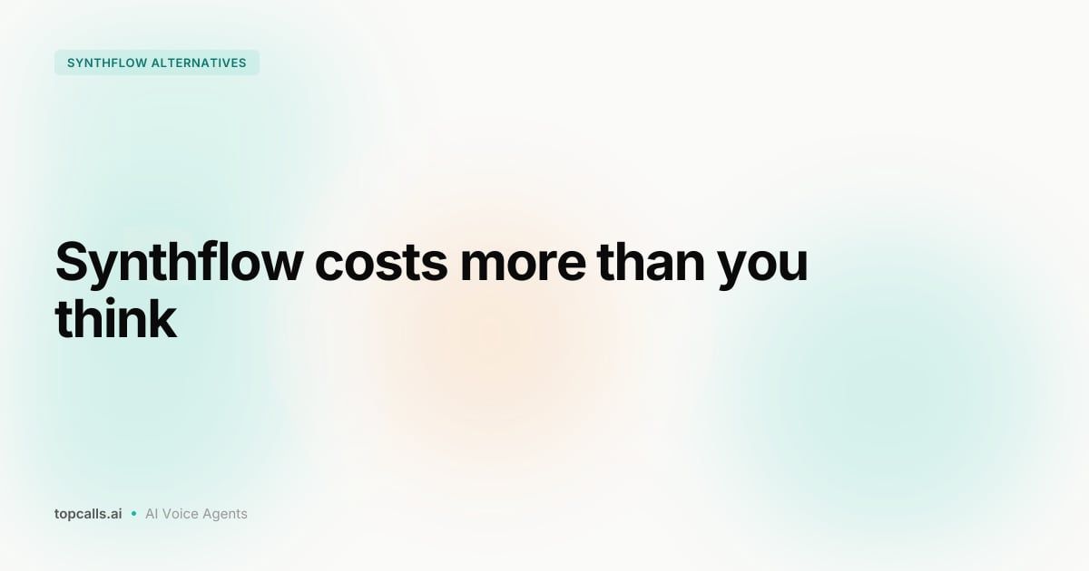 Cover Image for Best Synthflow AI Alternatives in 2026: 10 Voice Agent Platforms Ranked by Cost Per Meeting