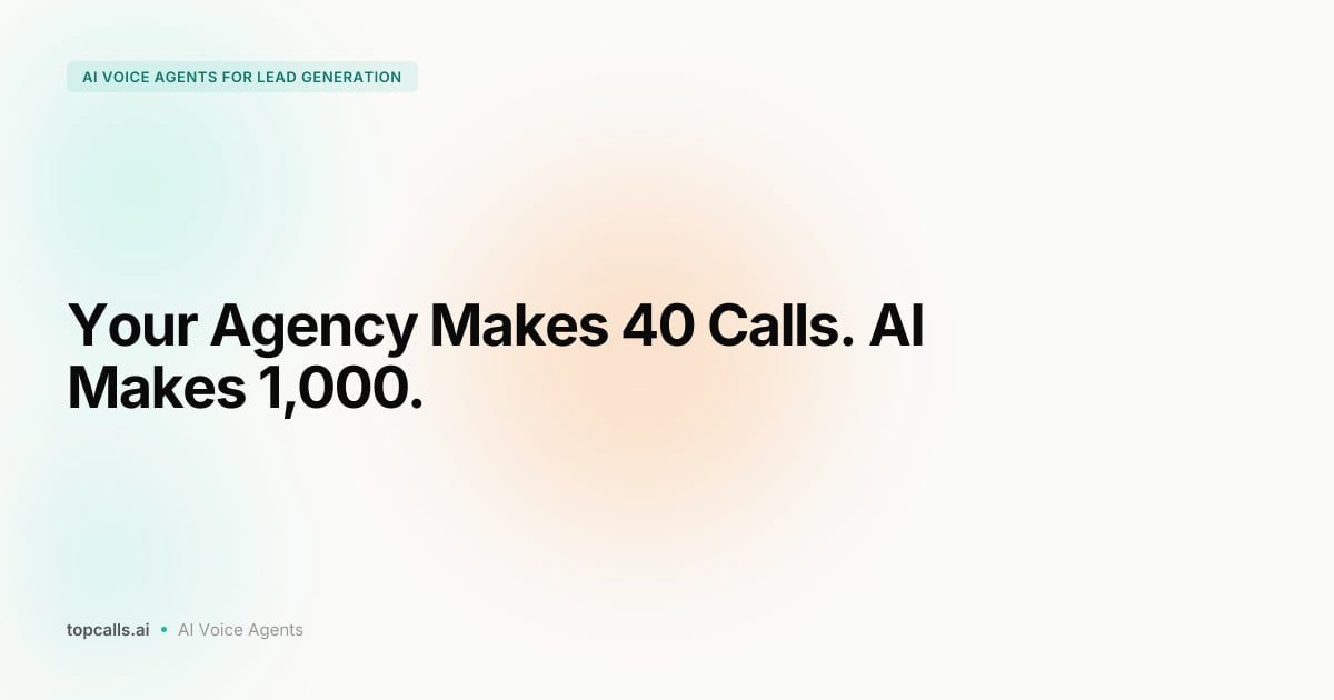 Cover Image for AI Voice Agents for B2B Lead Generation Agencies