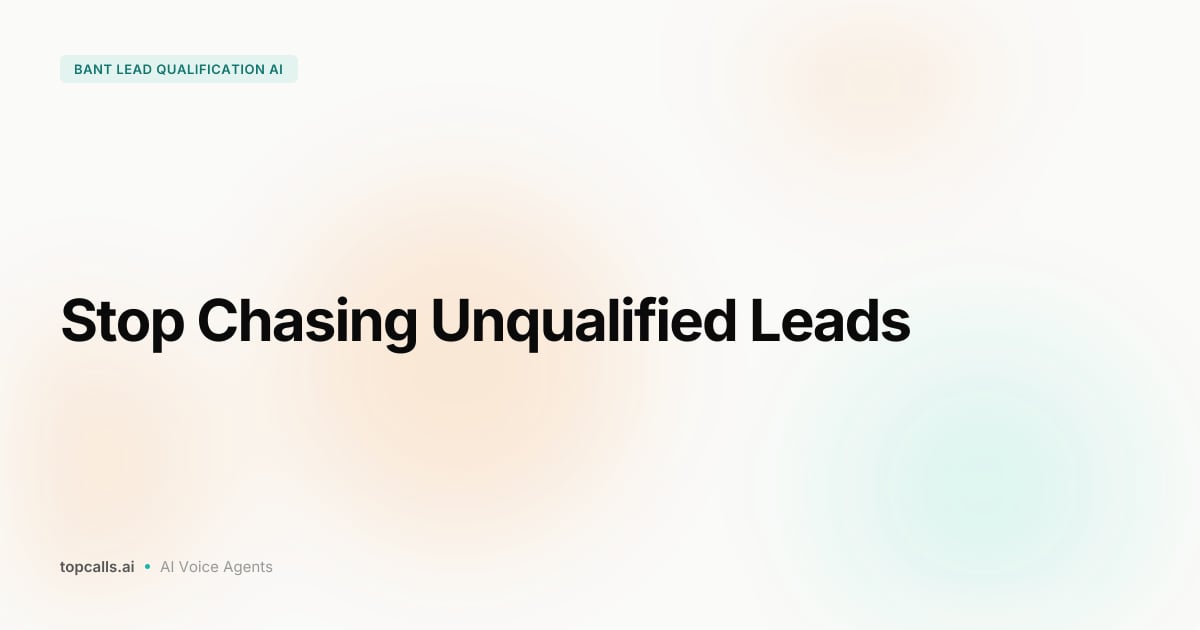 Cover image for AI Lead Qualification via BANT: 4-Step Automation Guide