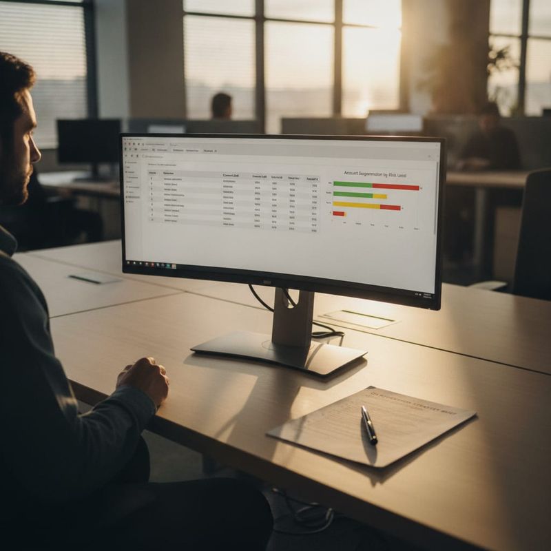 Brokerage ops lead reviewing dormant trader segments on a CRM dashboard before a reactivation campaign