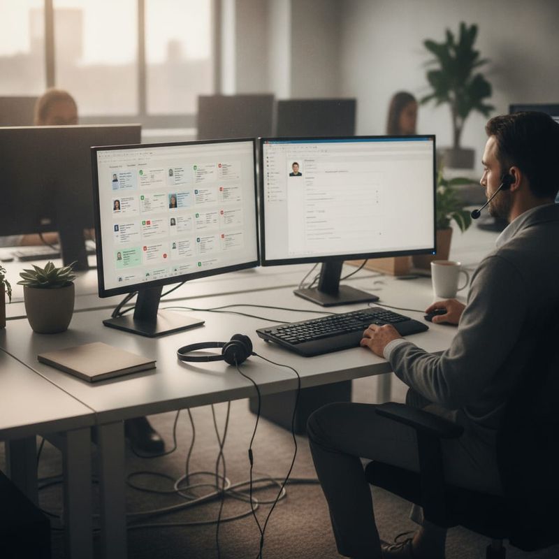 Brokerage onboarding analyst reviewing a KYC verification queue before automated reminder calls