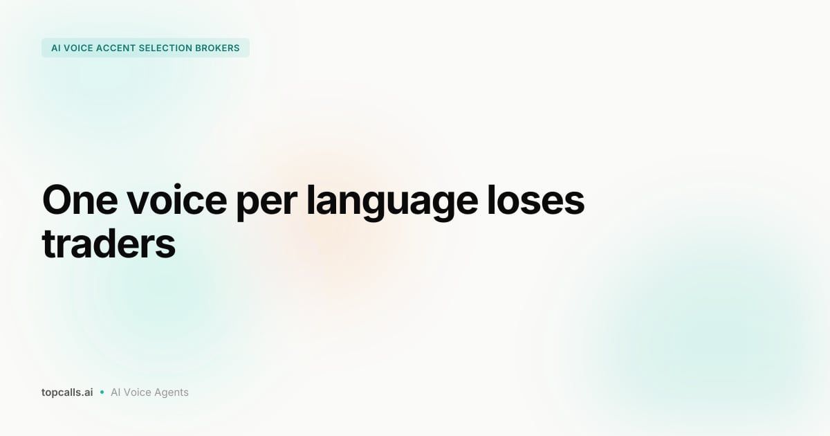 Cover Image for Choosing the Right AI Voice and Accent for Each Market