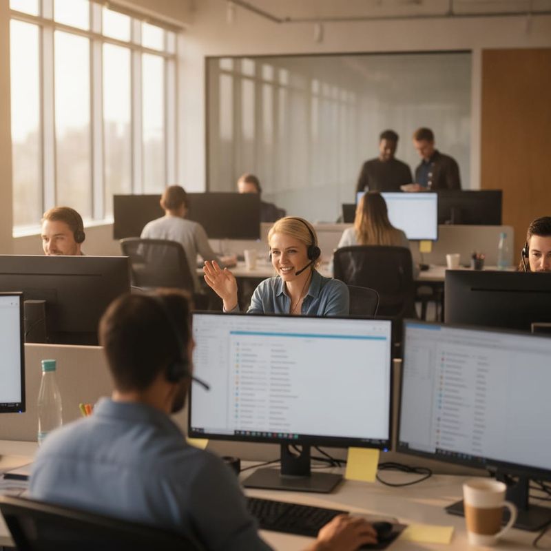 Recruiters at a staffing agency reviewing a backlog of candidate applications