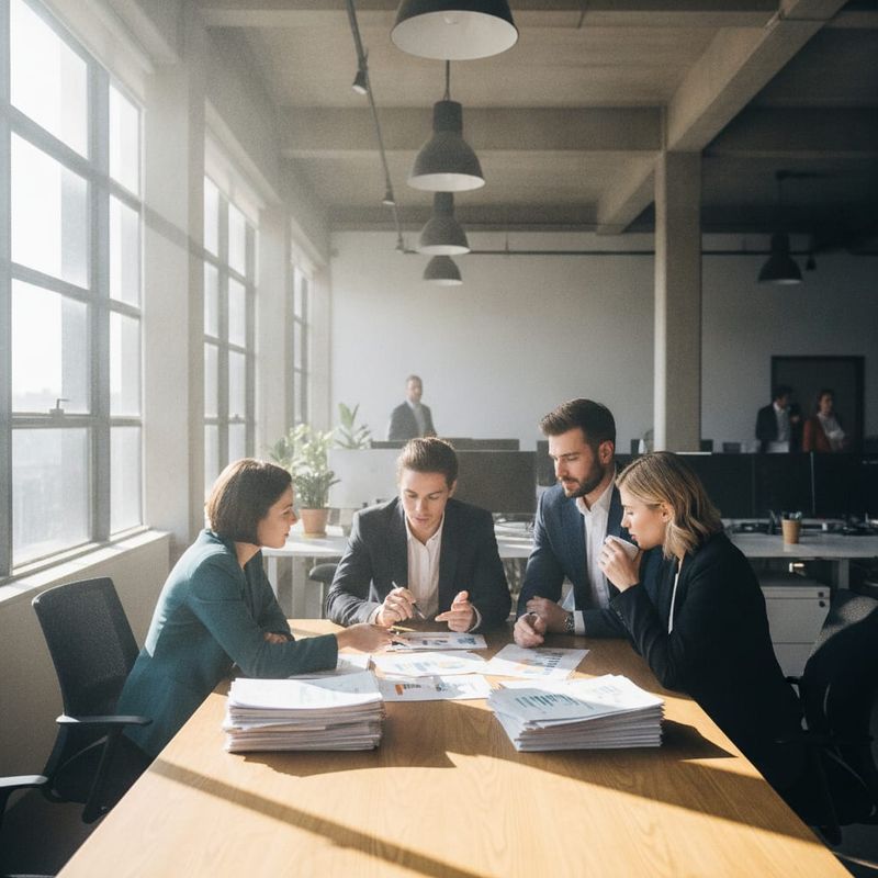 Sales team reviewing AI voice agent ROI forecast and monthly cost projections