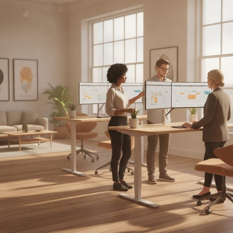 Sales team using AI receptionist software to manage inbound calls and appointments