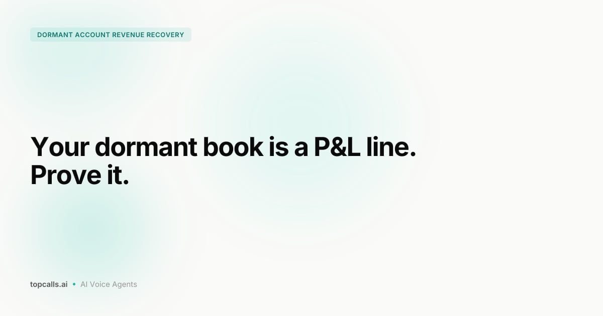 Cover image for Building a Business Case for Dormant Account Revenue Recovery