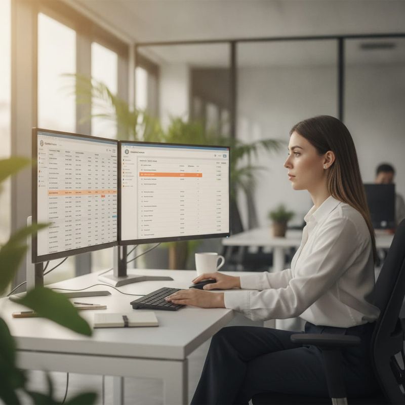 Back-office analyst reviewing account states before a trader reactivation campaign
