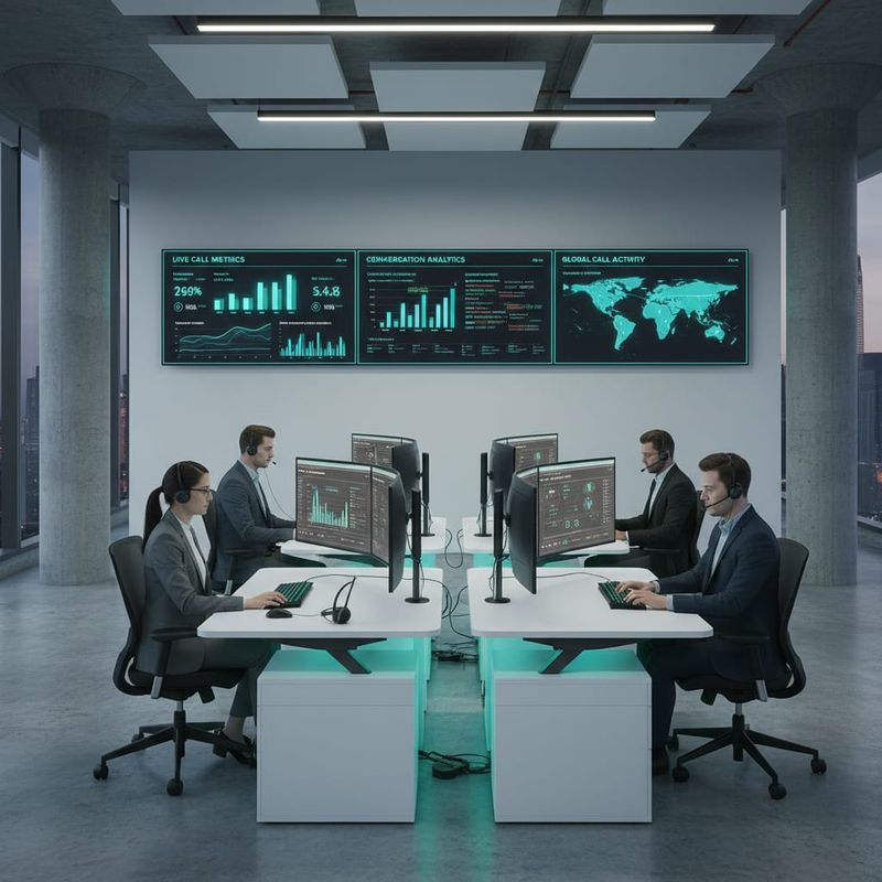 AI-powered sales floor with automated calling dashboards and real-time analytics