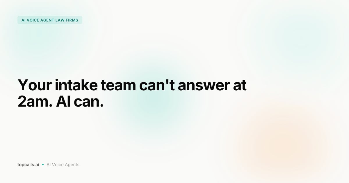 AI Voice Agents for Legal Client Intake: Compliance and Conversion