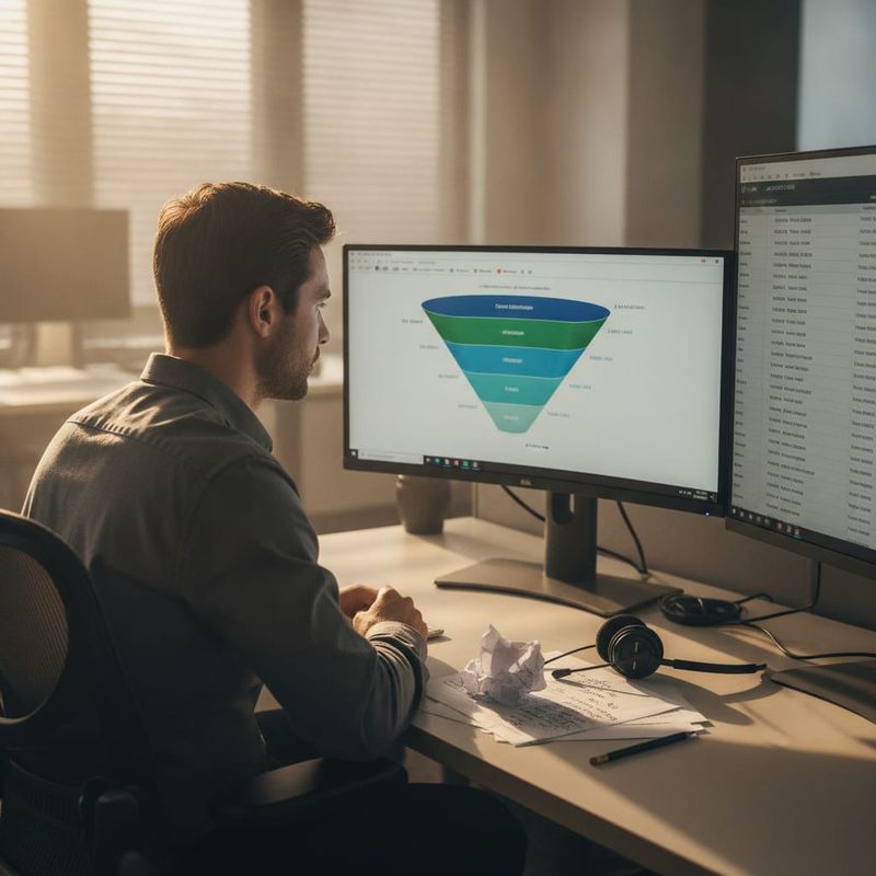 Brokerage retention desk with a reactivation funnel chart beside a trading platform account list