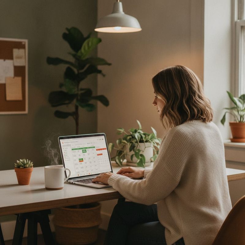 Pest control office manager reviewing inbound call bookings on AI dashboard