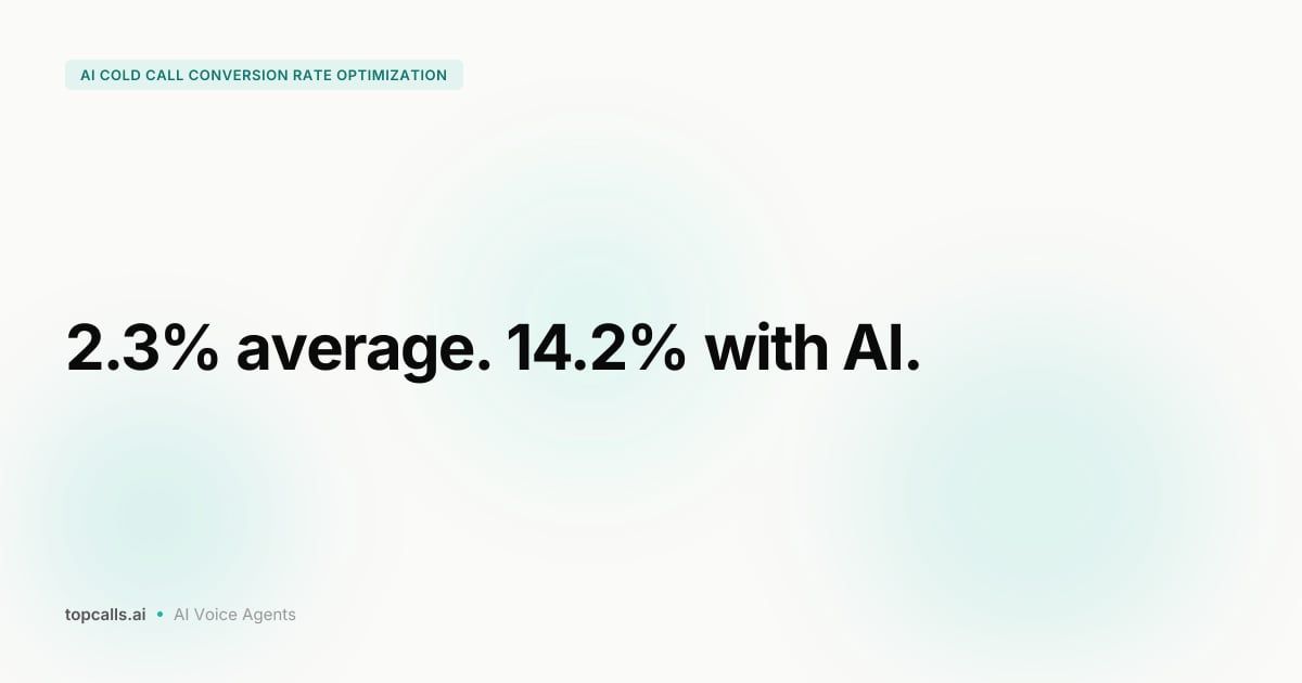 Cover Image for How to Optimize AI Cold Call Conversion Rates: Data-Backed Tactics