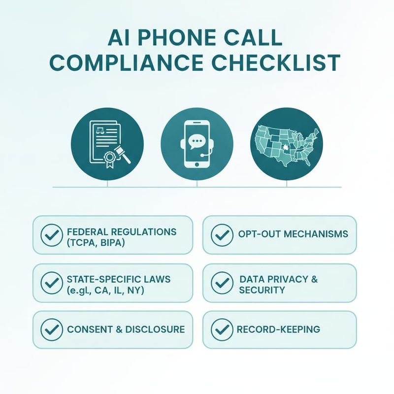 AI disclosure laws compliance checklist for outbound phone calls