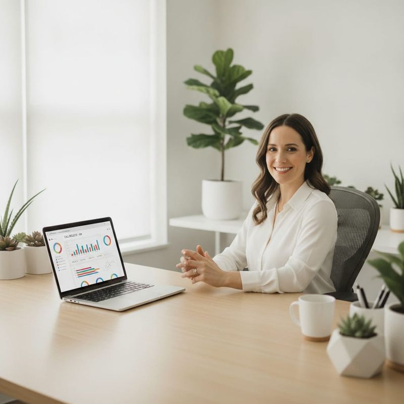 Nonprofit development director reviewing AI donor outreach results