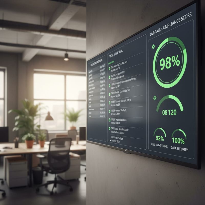 FDCPA compliance dashboard tracking AI debt collection call audit trail
