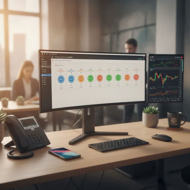 Brokerage retention desk with a CRM timeline showing call, email and SMS touches for a dormant trader