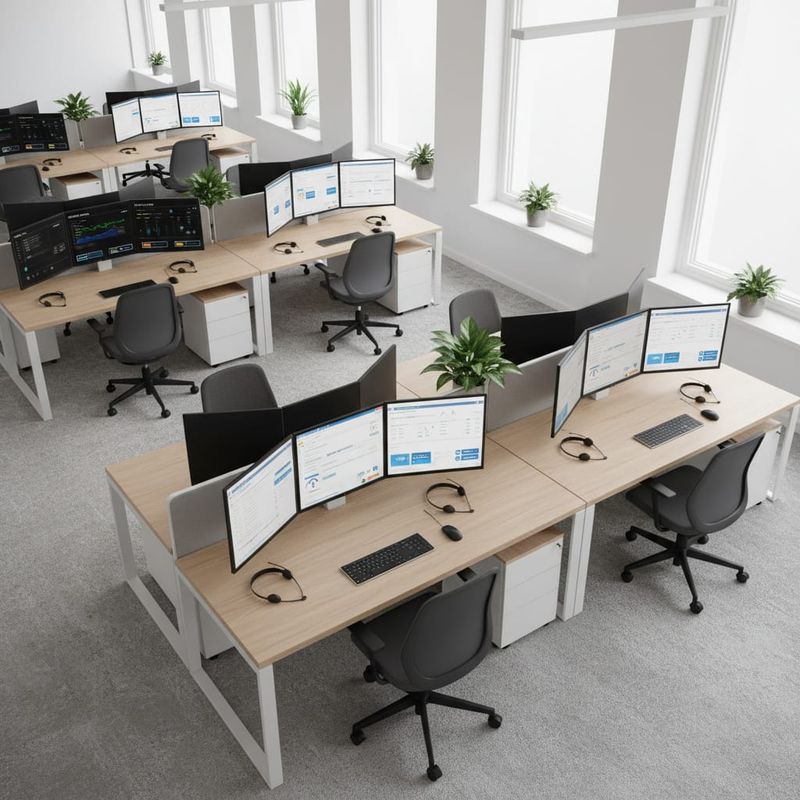 Call center team running AI outbound campaigns with drop rate controls