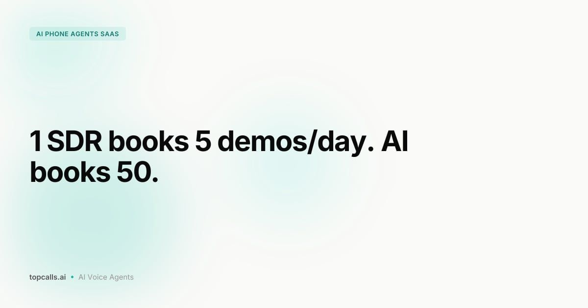 Cover image for AI Phone Agents for B2B SaaS: Appointment Setting at Scale