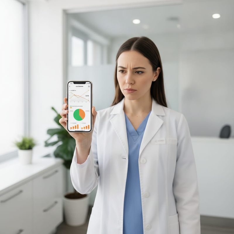 Med spa clinic staff reviewing no-show reduction data from AI voice calling campaign