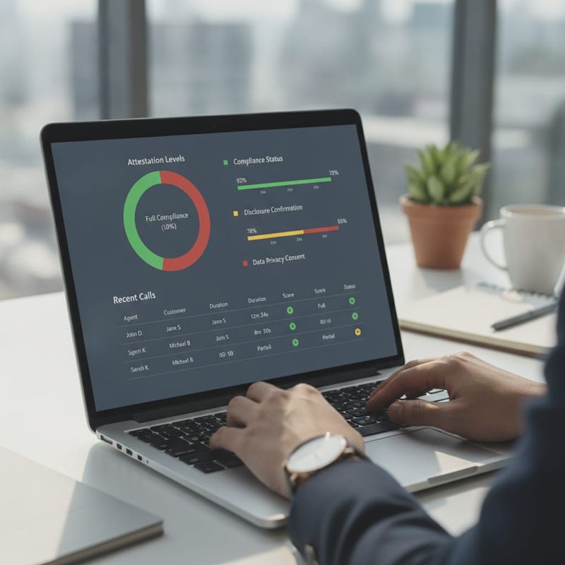 Call analytics dashboard showing STIR/SHAKEN attestation levels and call delivery metrics
