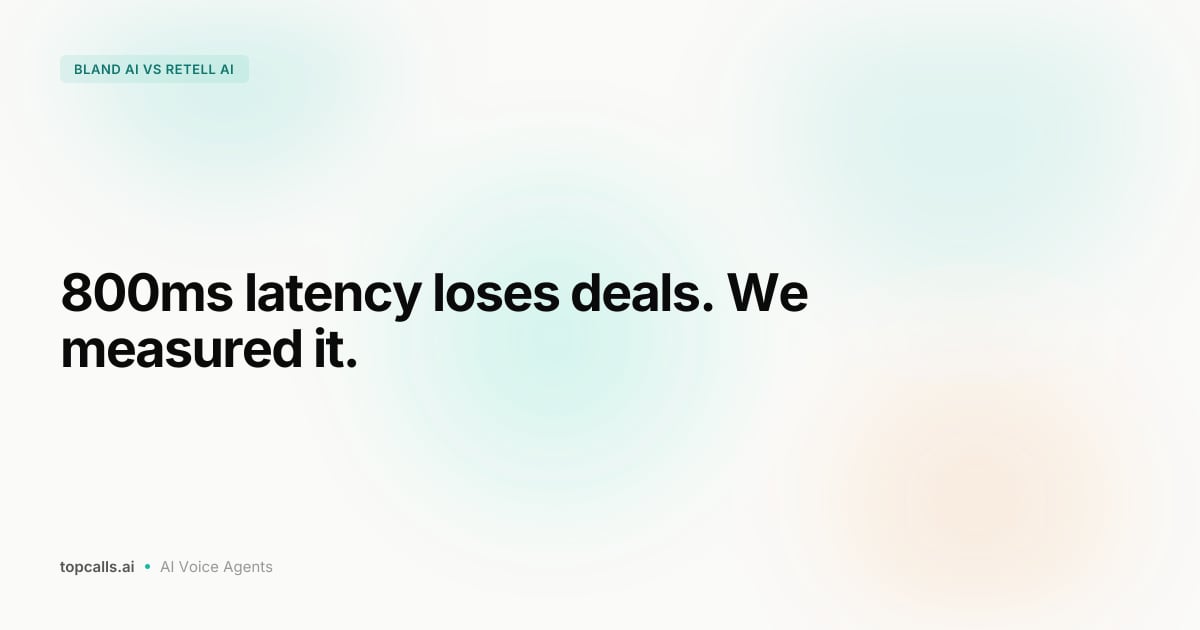 Bland AI vs Retell AI vs TopCalls: Which Books More Meetings Per 1,000 Calls?