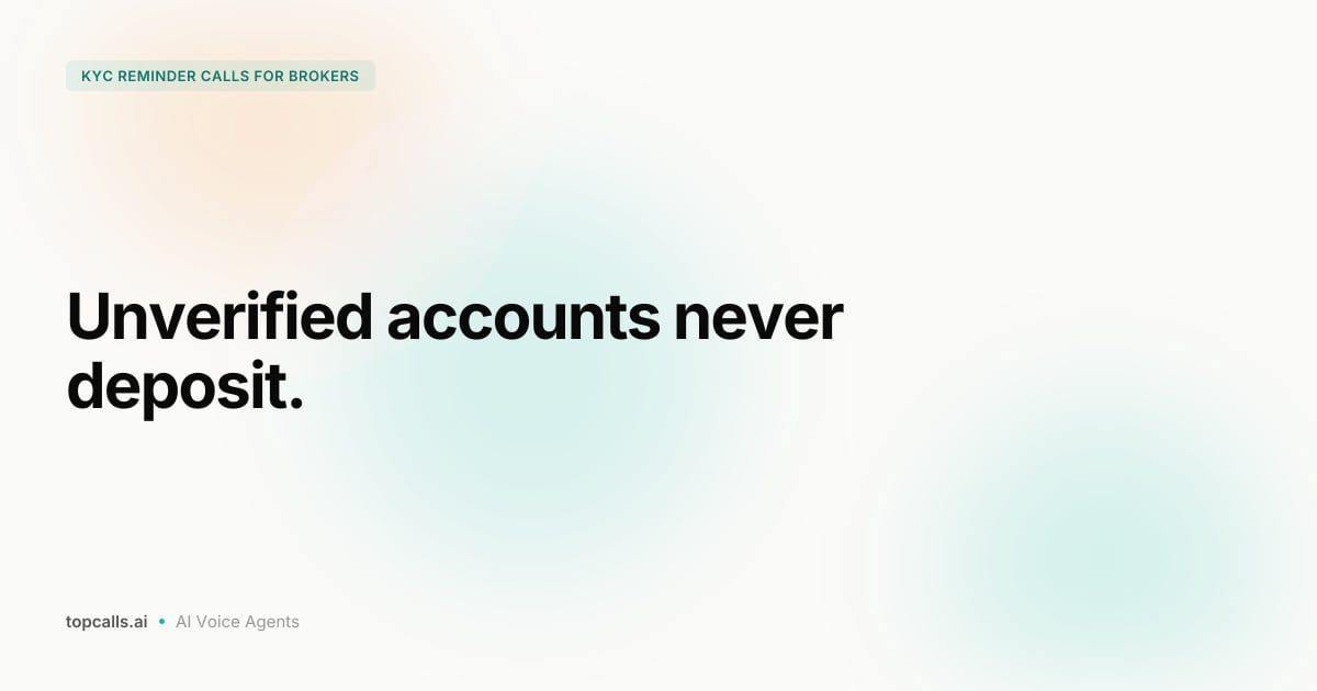 Cover Image for How Brokers Can Automate KYC Reminder Calls