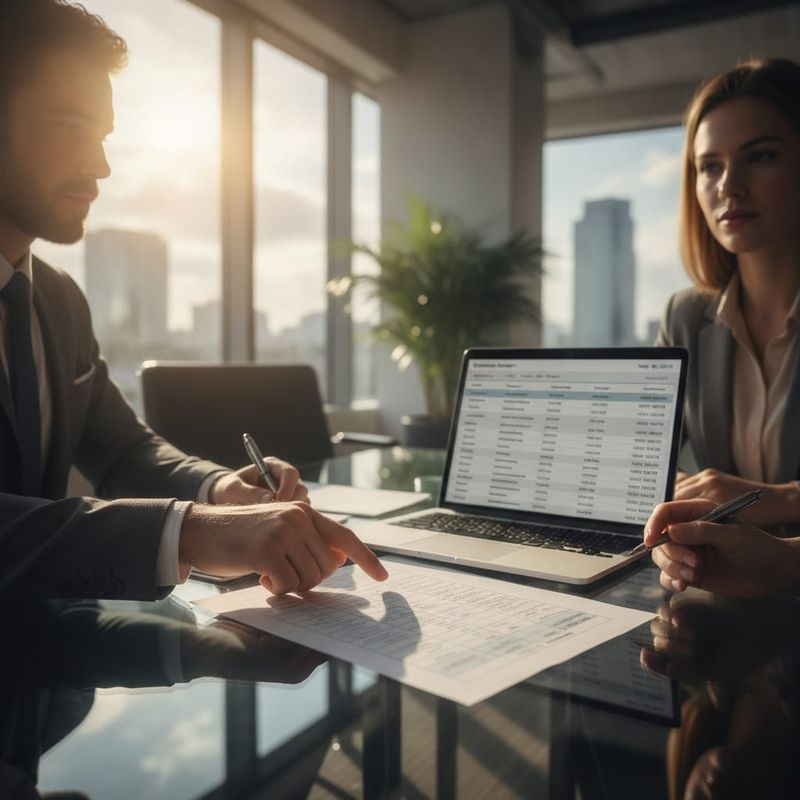 Brokerage retention team scoring dormant trader reactivation offer options on a worksheet