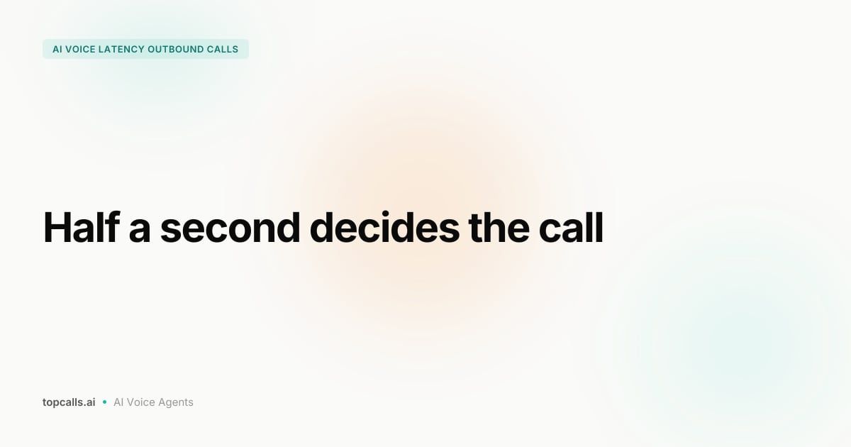 Cover Image for AI Voice Latency: What Brokerage Buyers Should Test