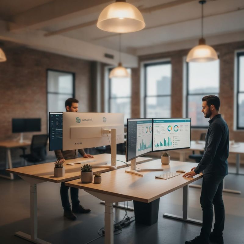 MSP sales team using AI voice agent dashboard to track qualified demo pipeline