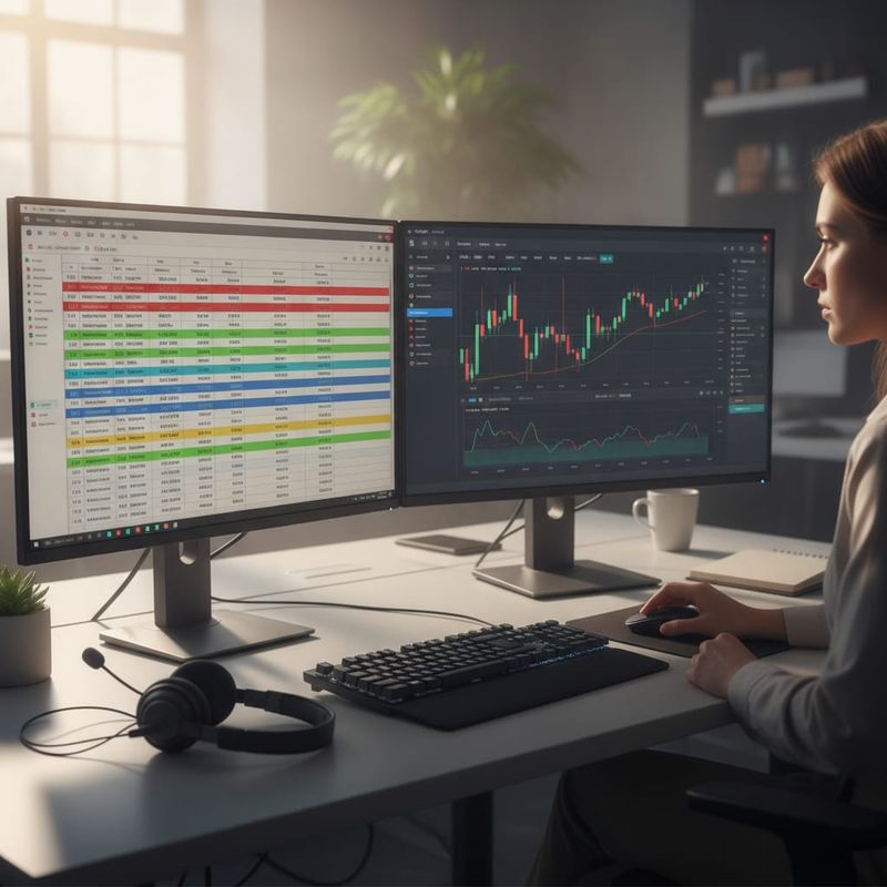 Retention analyst sorting a dormant trader export into segments on two monitors