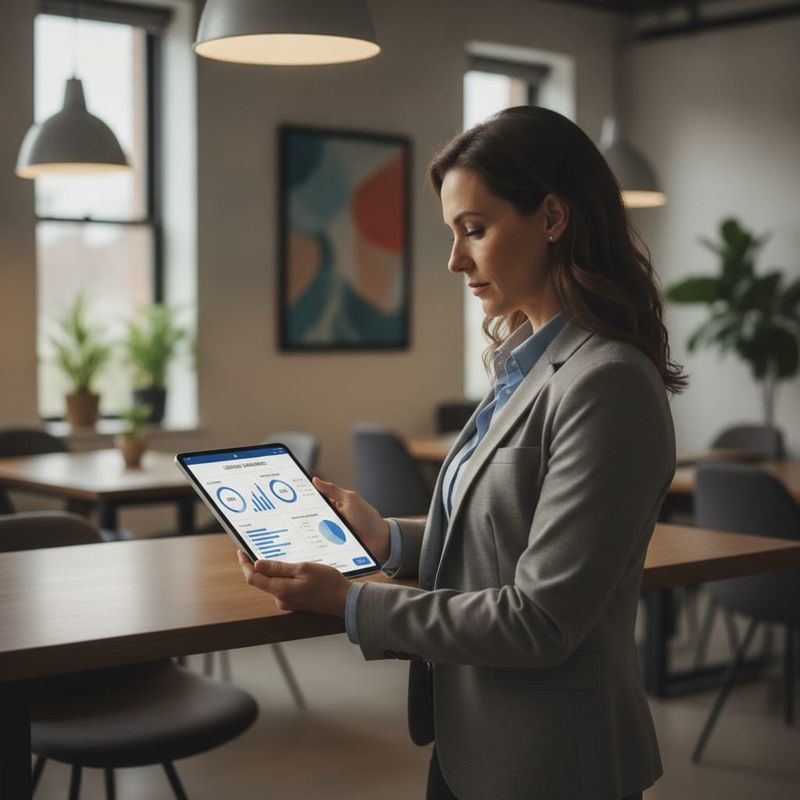 Property manager using AI calling dashboard to manage tenant inquiries