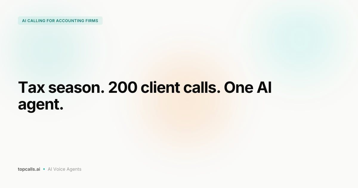 Cover Image for AI Voice Agents for Accounting and Tax Firms