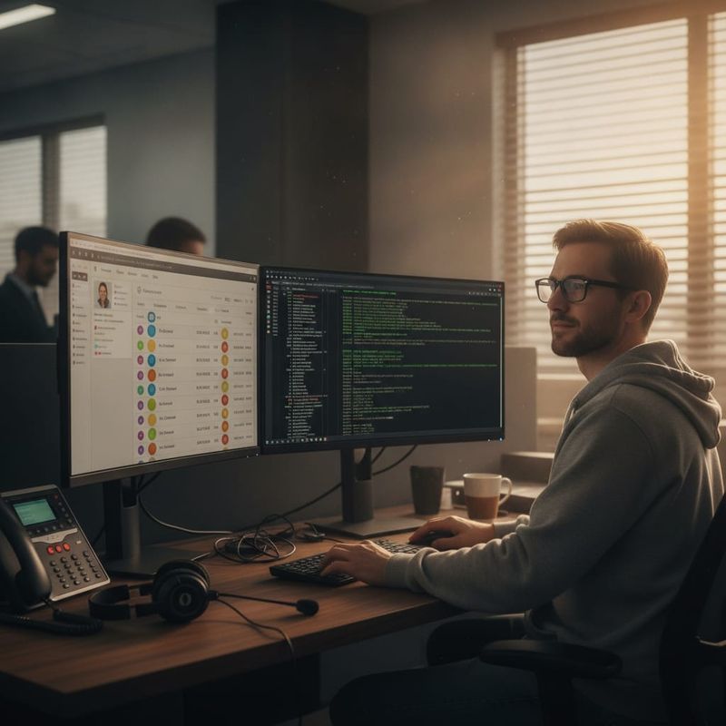 Brokerage developer watching AI calling webhook deliveries land in the CRM