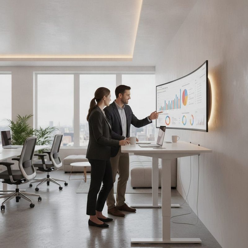 Agency team reviewing AI outbound call campaign results