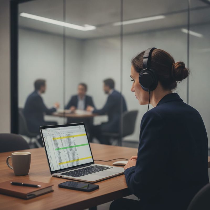 Compliance officer at a brokerage checking a sampled call recording against its disposition