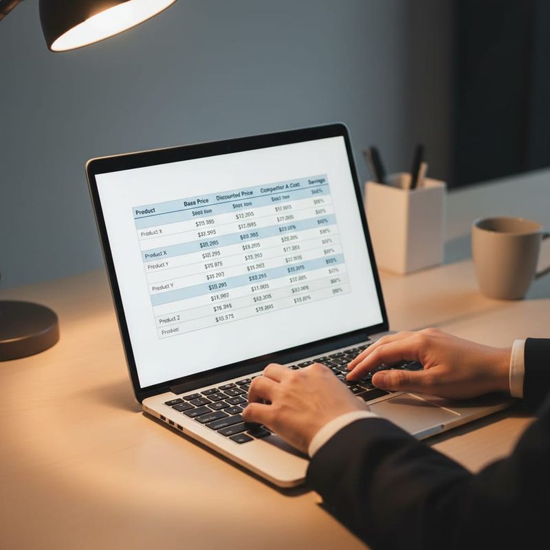 Cost comparison spreadsheet for voice AI platform pricing at scale