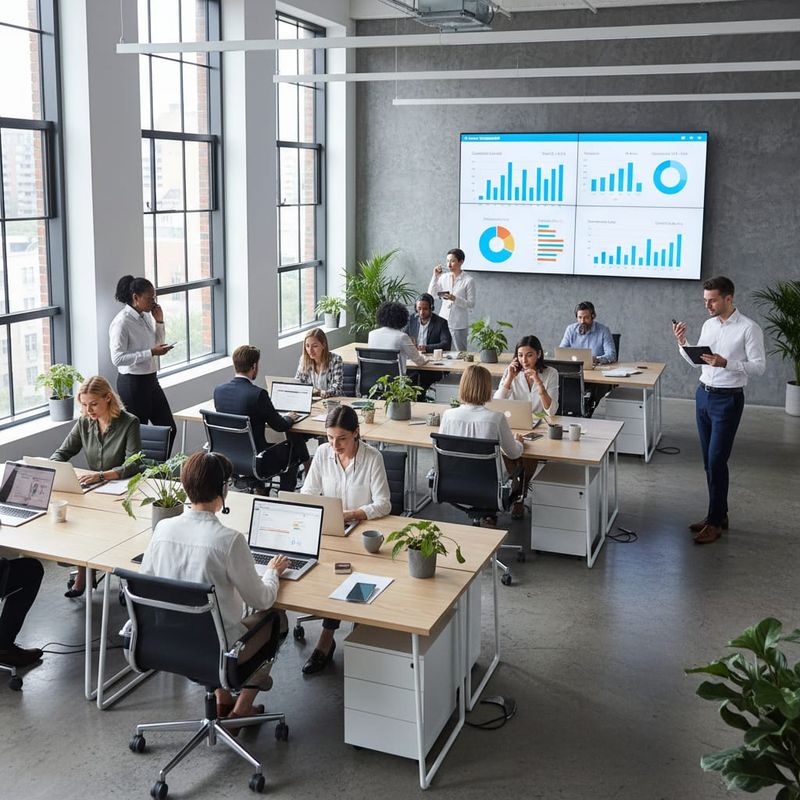 Hybrid sales team with AI and human SDRs working together on outbound campaigns