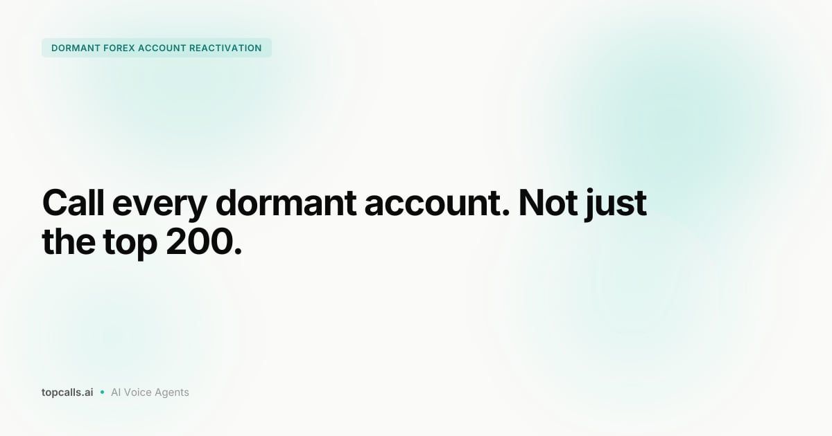 Cover Image for How to Reactivate Dormant Forex Accounts at Scale