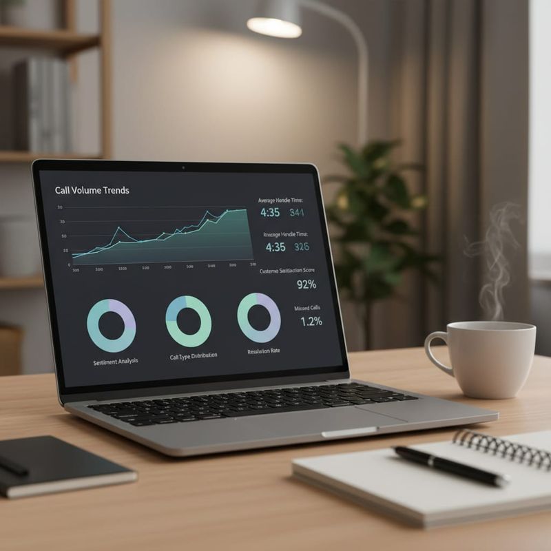 AI call analytics dashboard showing outbound campaign performance metrics