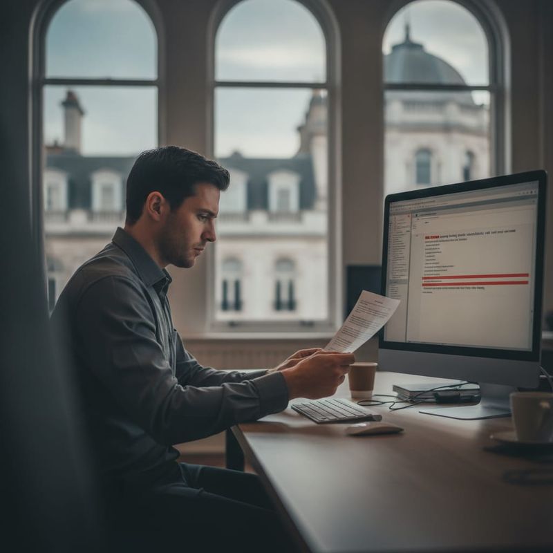 Broker compliance officer reviewing an approved outbound call script and transcript