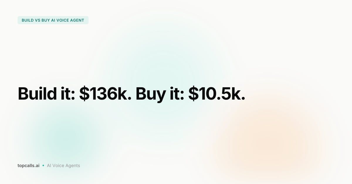 Cover image for Build vs Buy an AI Voice Agent for Your Brokerage