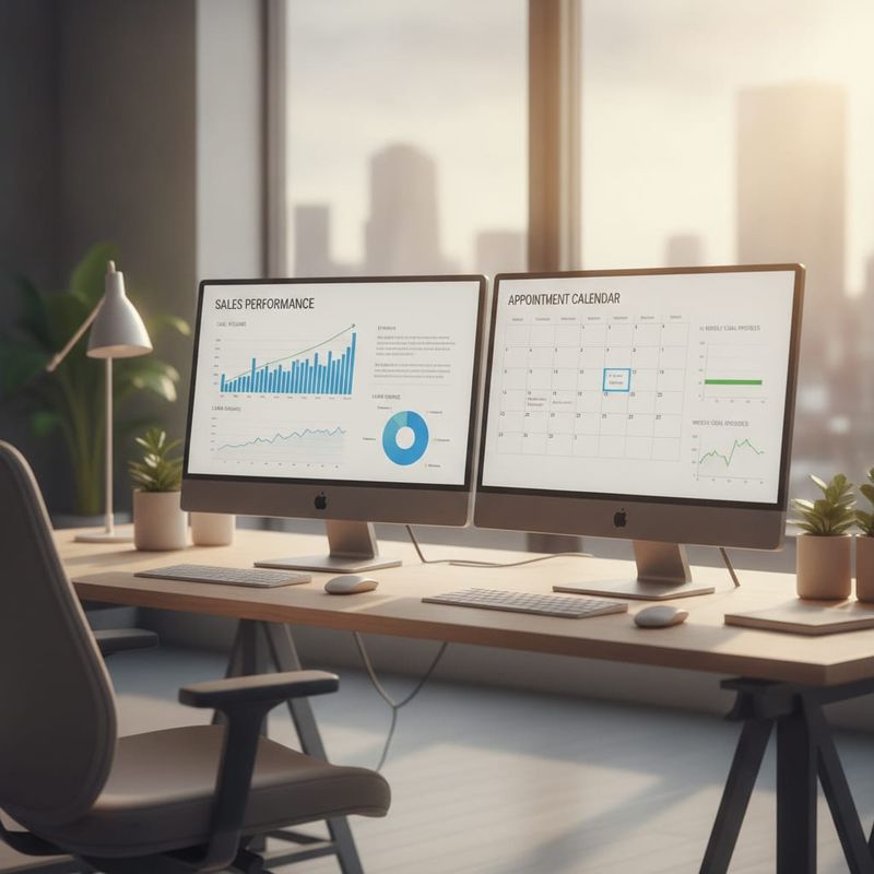 AI calling analytics dashboard tracking moving lead response times and booked estimates