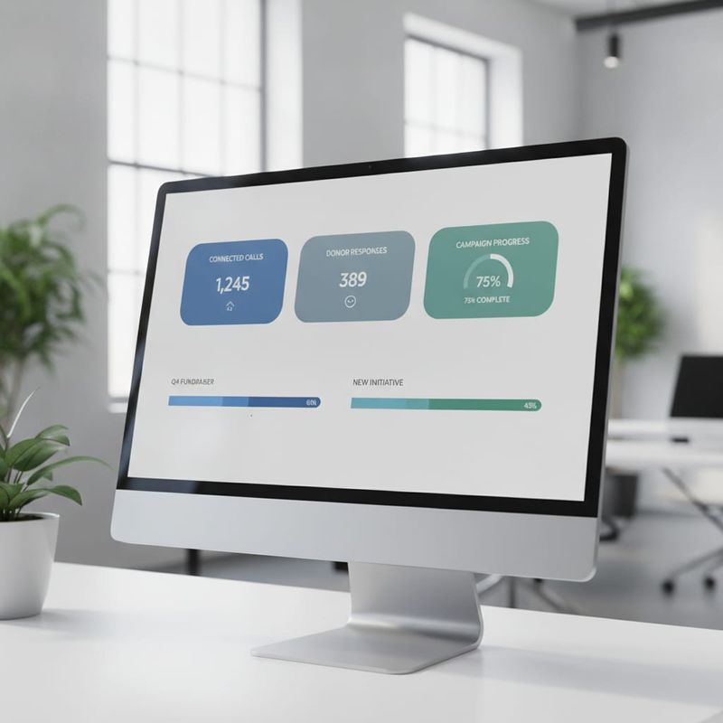 AI voice campaign analytics dashboard for nonprofit fundraising
