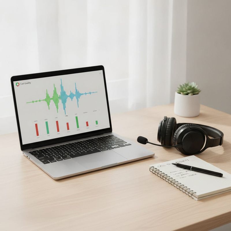 Call quality dashboard used to check per-call AI voice latency during a vendor pilot